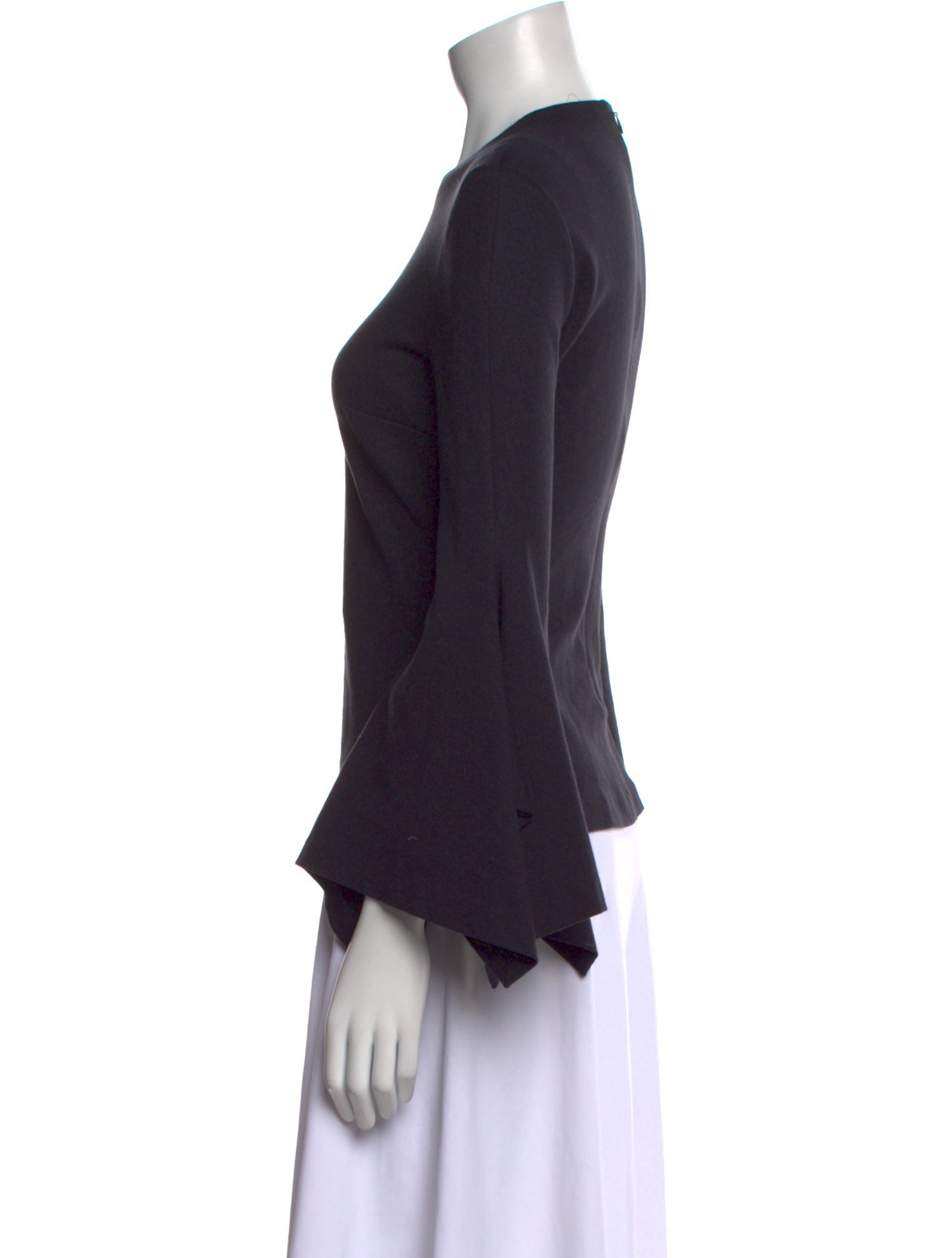 Rosetta Getty Crew Neck Long Sleeve Top
