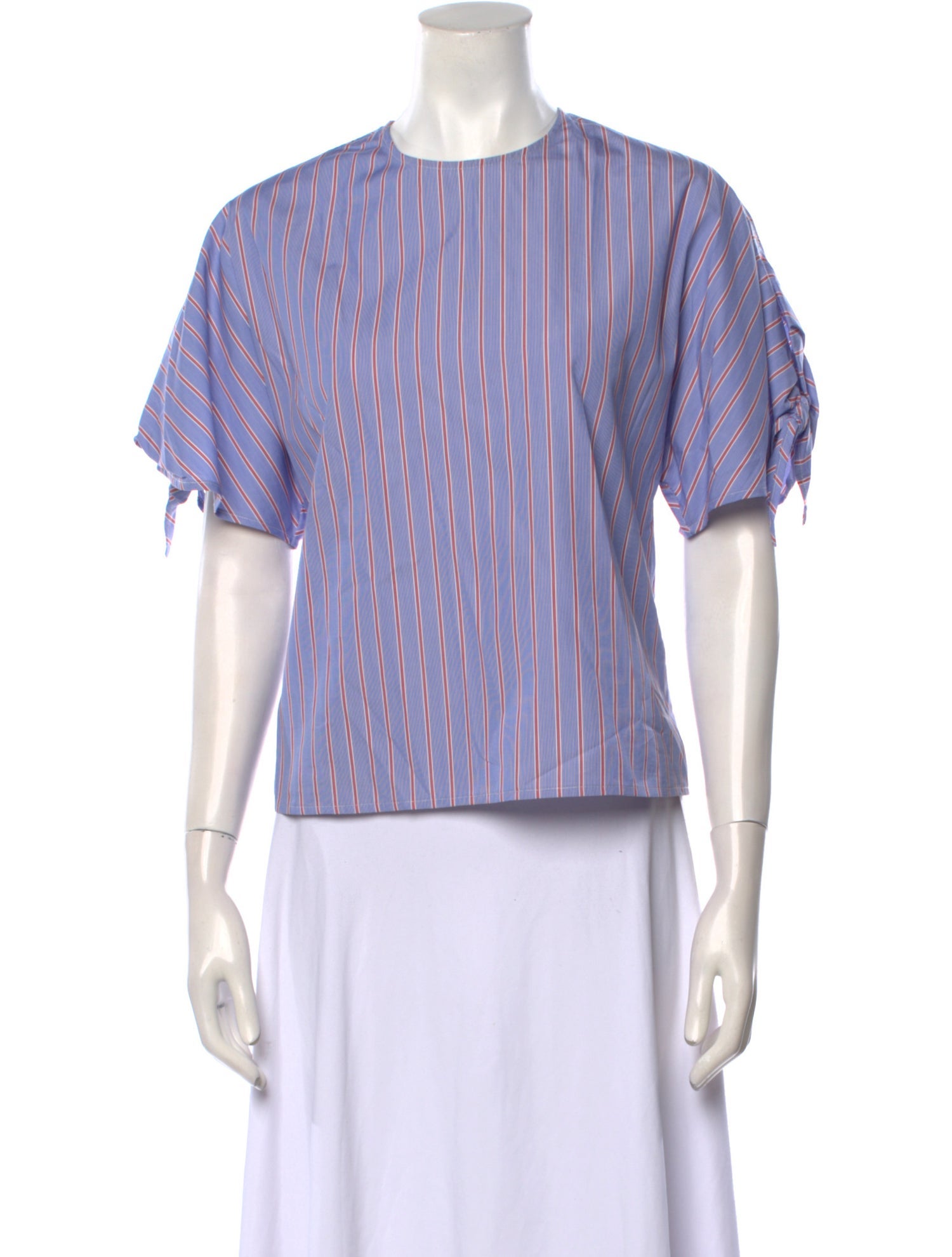 Rosetta Getty Striped Crew Neck Top