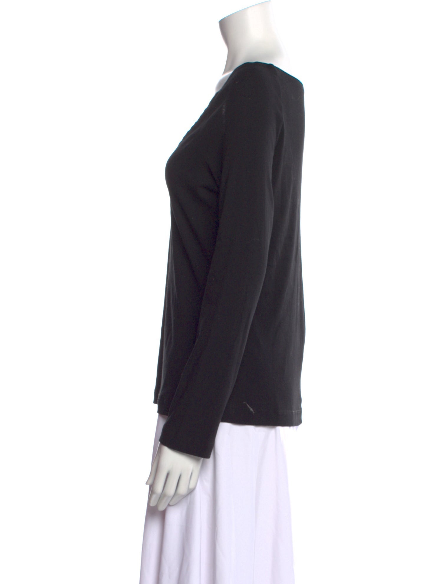 Rosetta Getty V-Neck Long Sleeve T-Shirt
