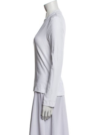 Rosetta Getty Scoop Neck Long Sleeve Top