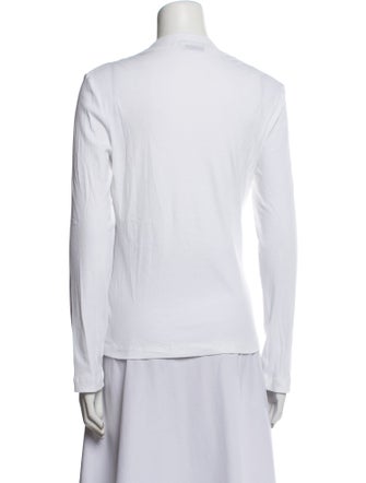 Rosetta Getty Scoop Neck Long Sleeve Top