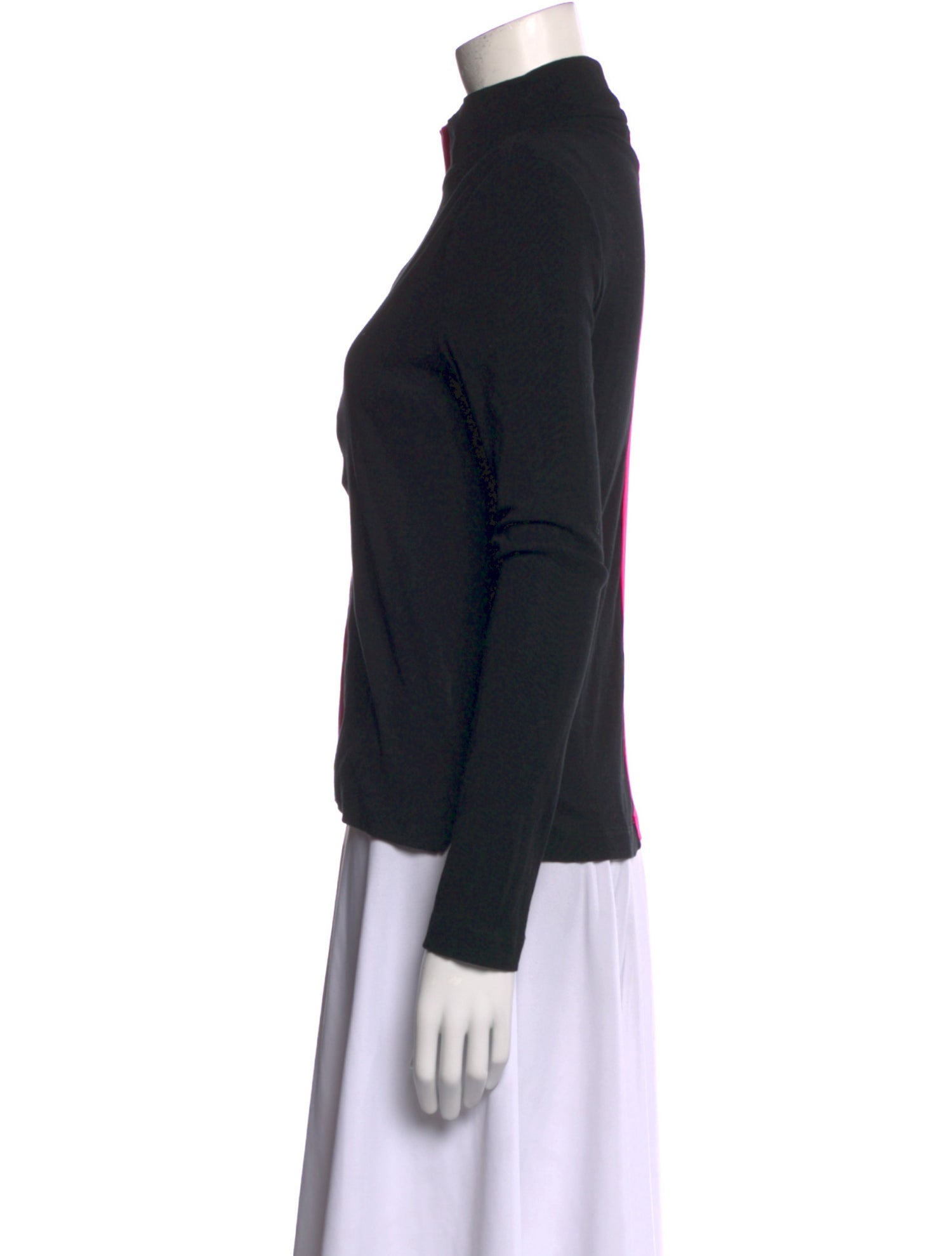 Rosetta Getty Mock Neck Long Sleeve Sweatshirt