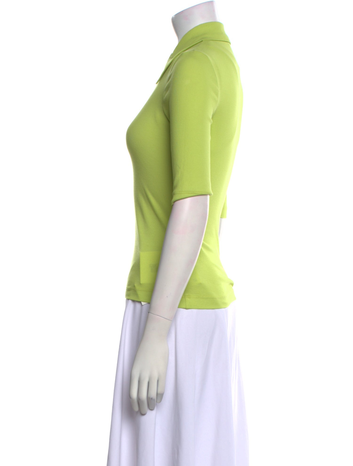 Rosetta Getty Square Neckline Three-Quarter Sleeve Polo w/ Tags