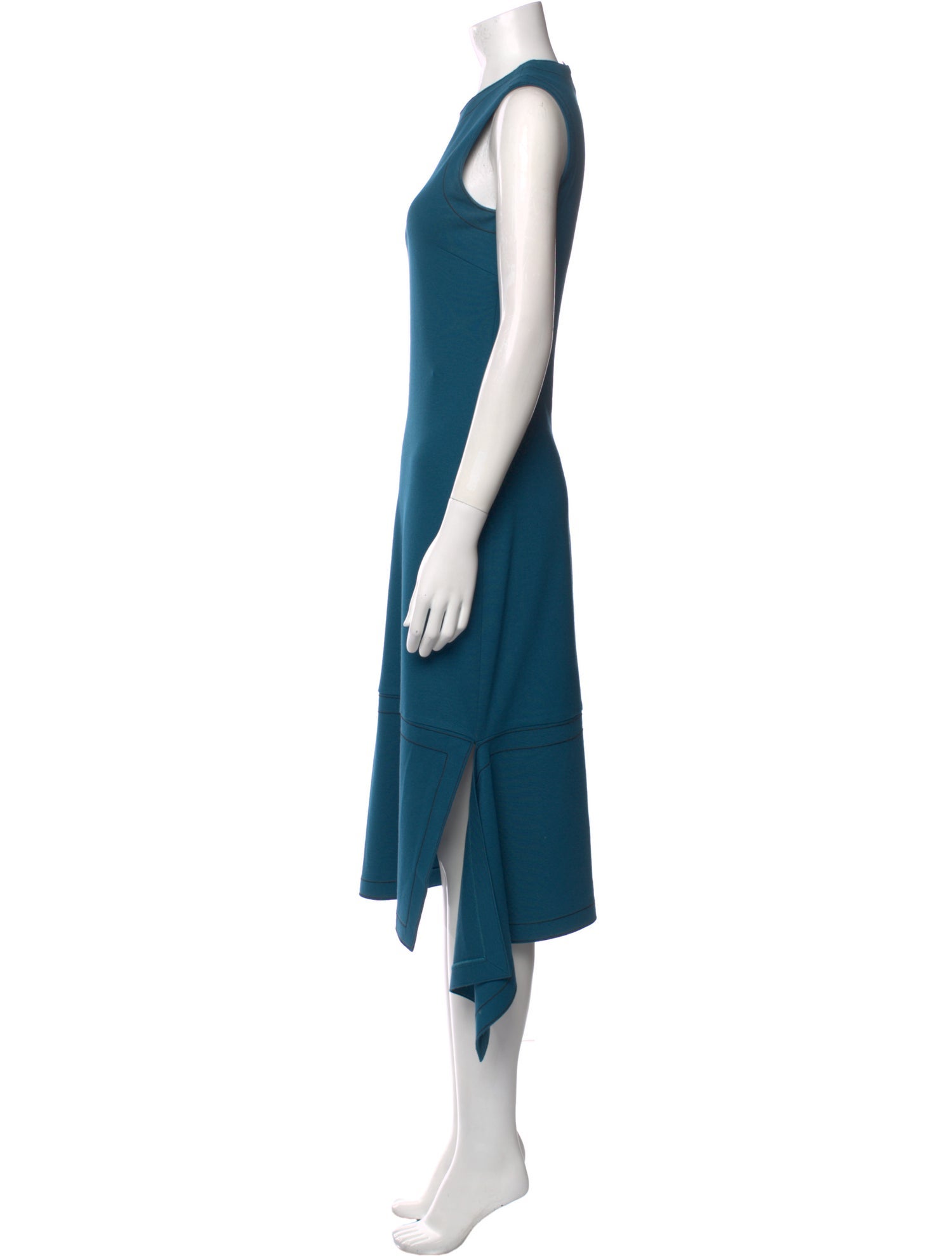 Rosetta Getty Crew Neck Midi Length Dress