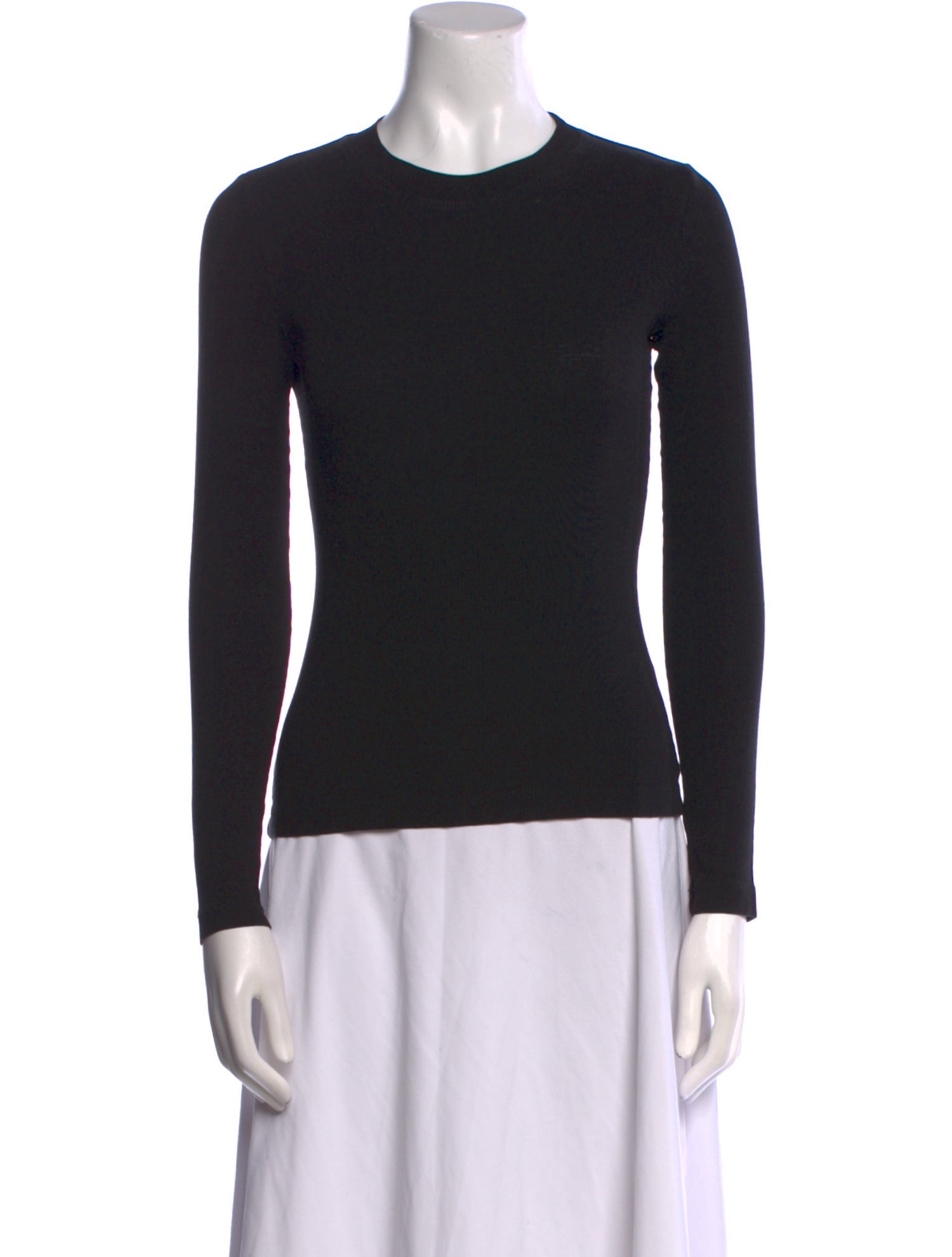 Rosetta Getty Crew Neck Long Sleeve Top