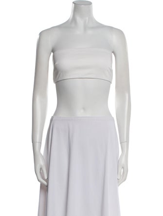 Rosetta Getty Strapless Crop Top