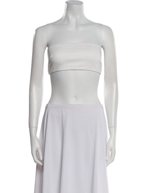 Rosetta Getty Strapless Crop Top