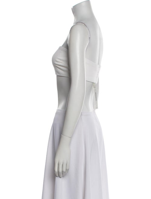 Rosetta Getty Strapless Crop Top