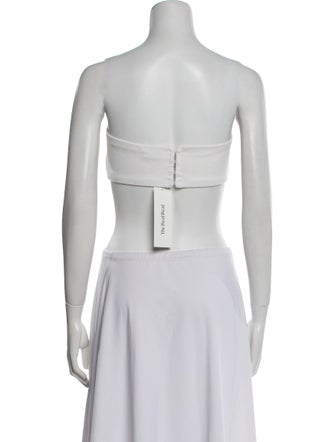 Rosetta Getty Strapless Crop Top