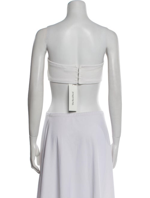 Rosetta Getty Strapless Crop Top