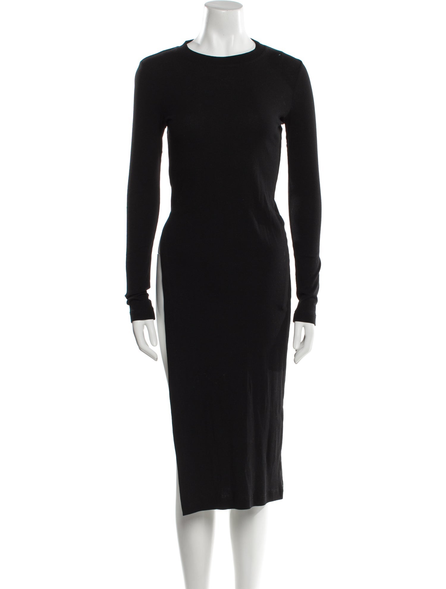 Rosetta Getty Crew Neck Midi Length Dress