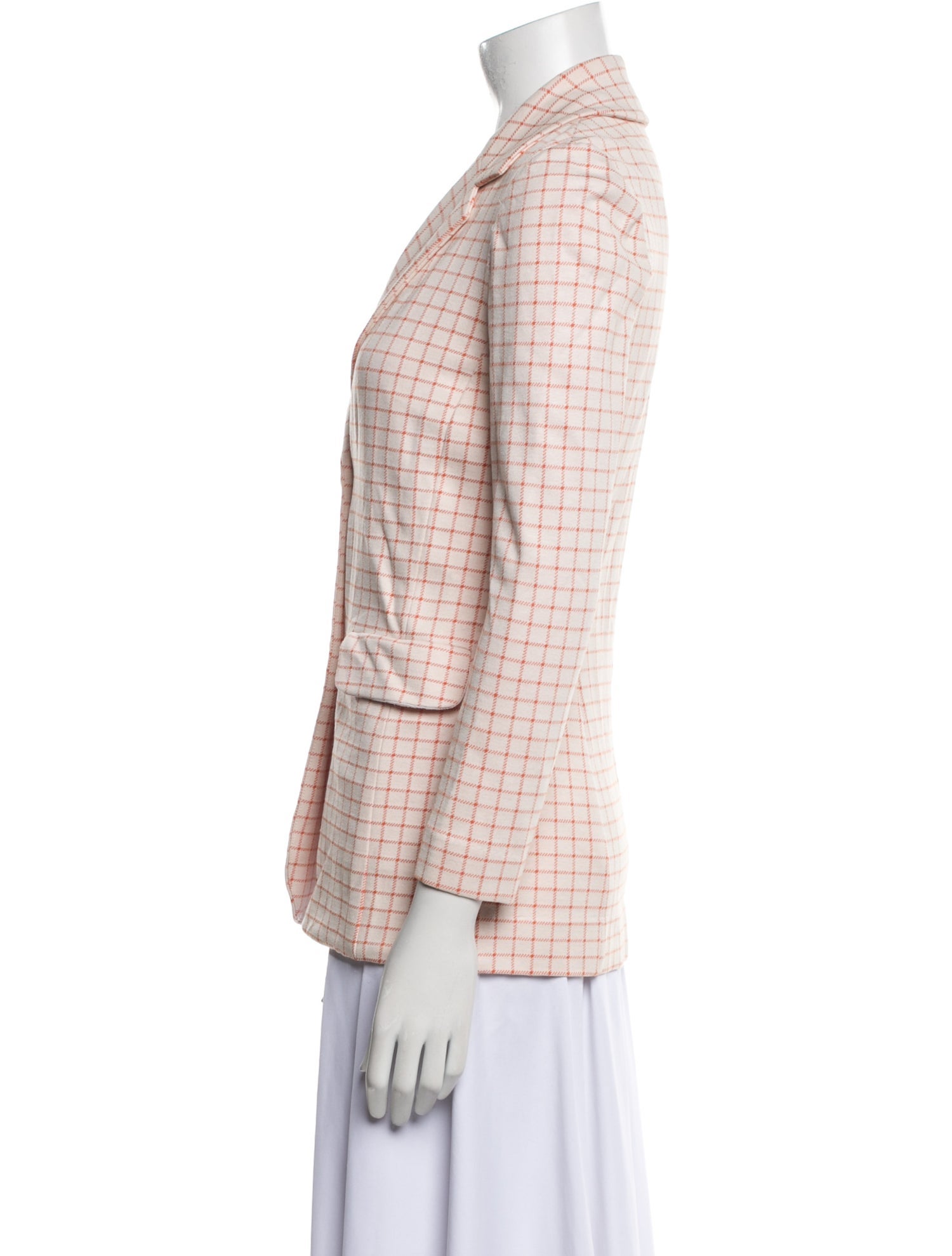 Rosetta Getty Plaid Print Blazer