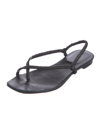 Rosetta Getty Leather Slingback Sandals