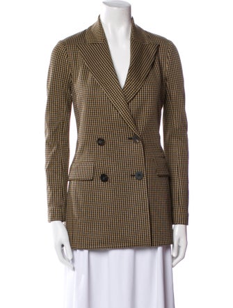 Rosetta Getty Houndstooth Print Blazer