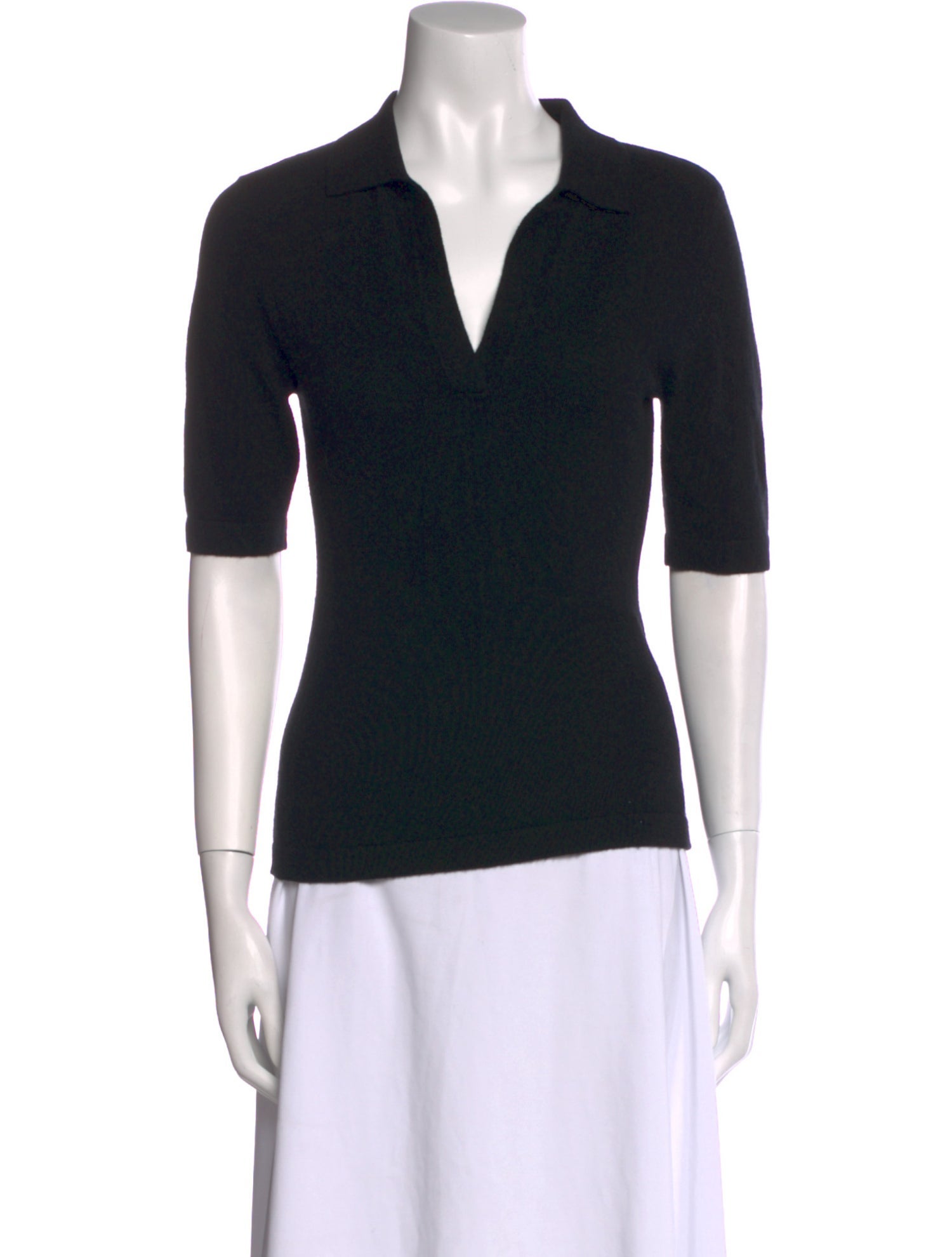 Rosetta Getty Wool Short Sleeve Polo