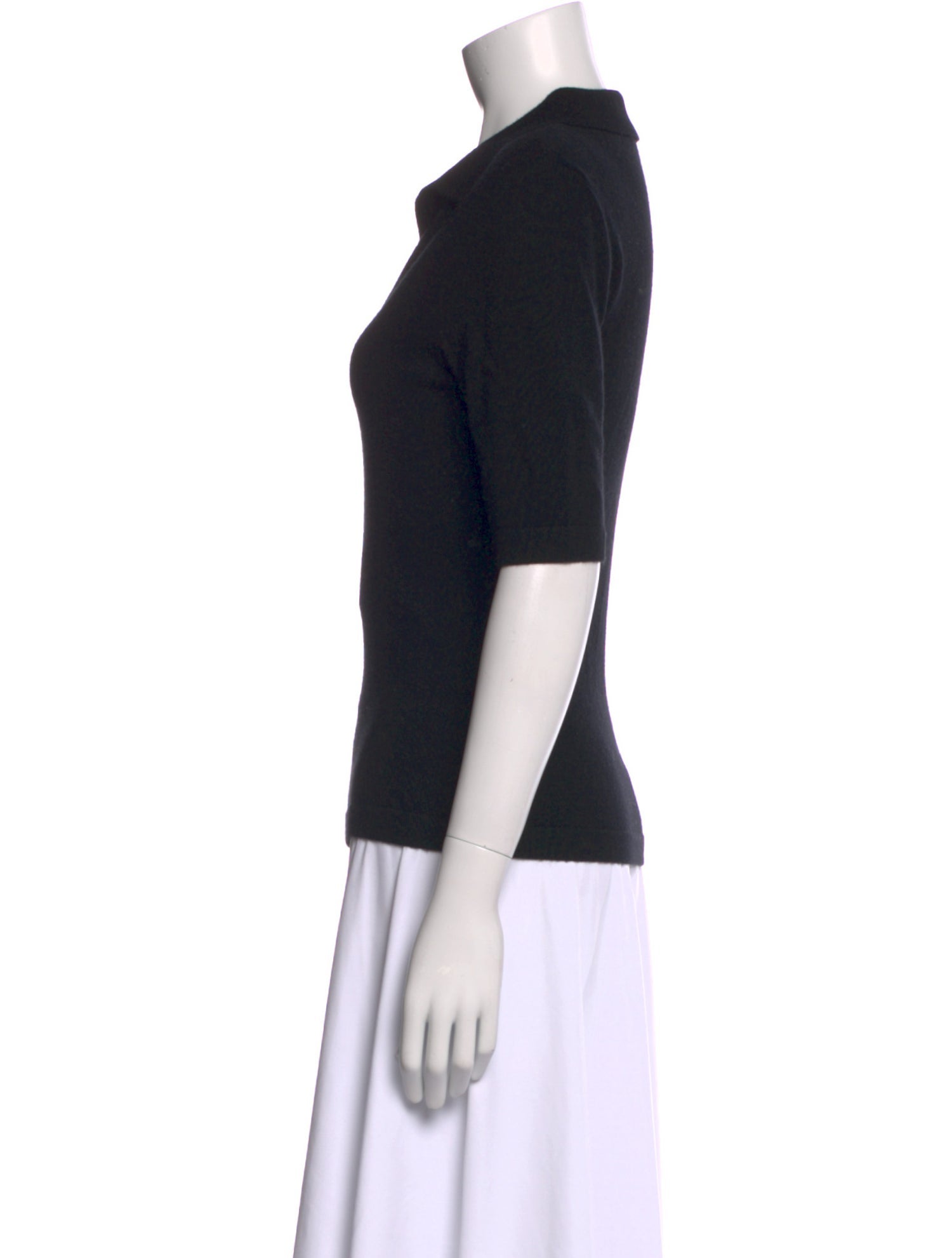 Rosetta Getty Wool Short Sleeve Polo