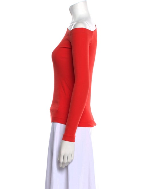 Rosetta Getty Asymmetrical Long Sleeve Top