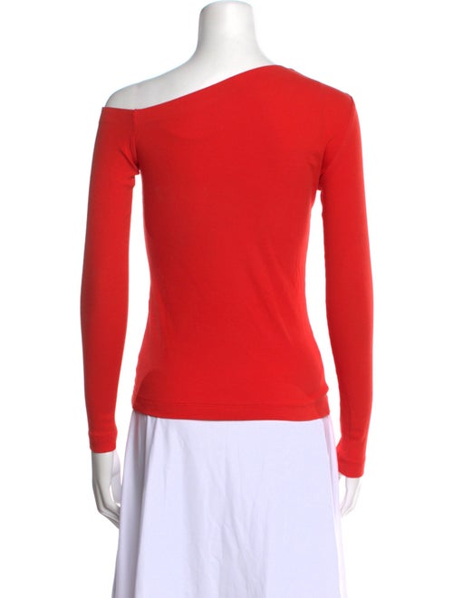 Rosetta Getty Asymmetrical Long Sleeve Top