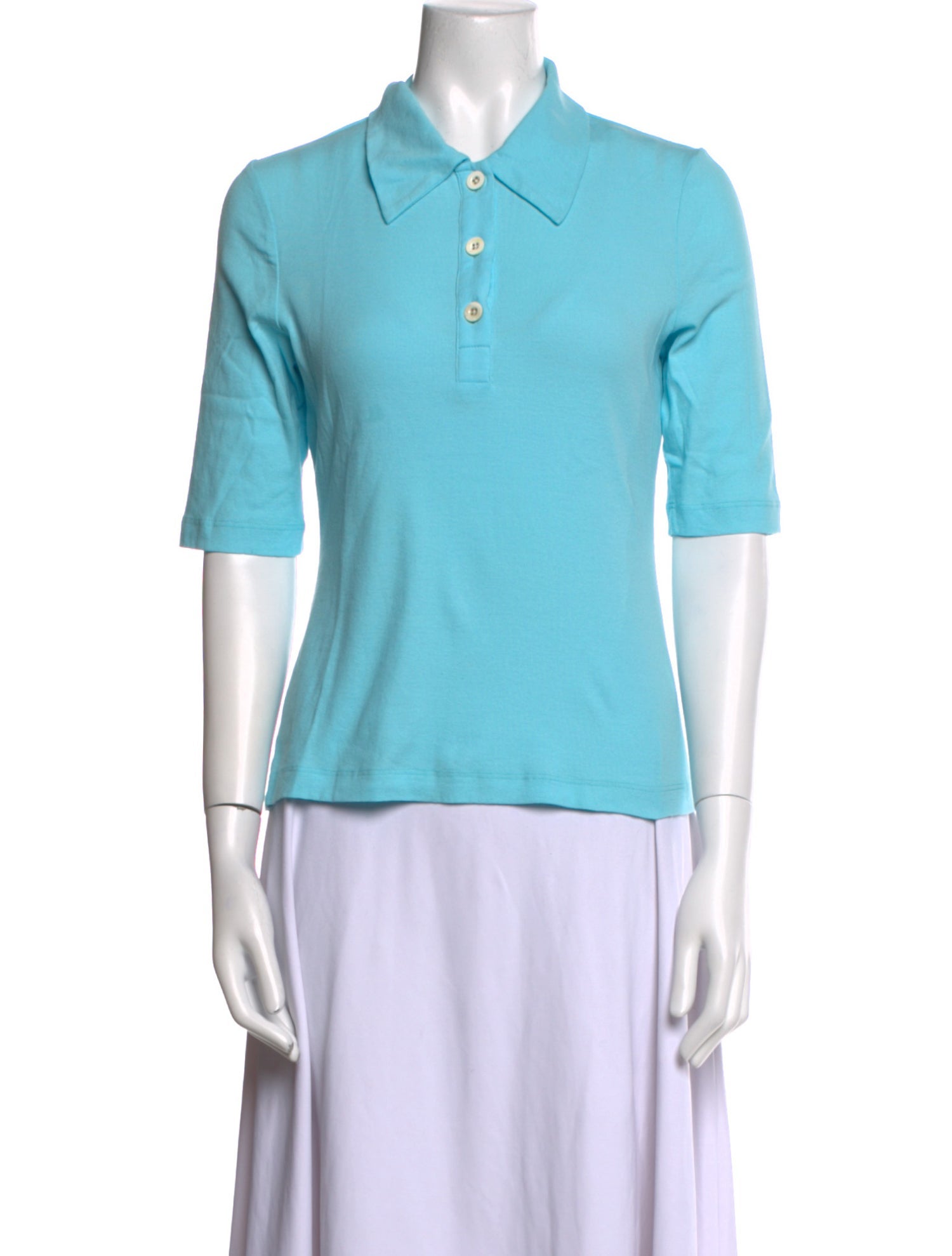 Rosetta Getty Three-Quarter Sleeve Polo