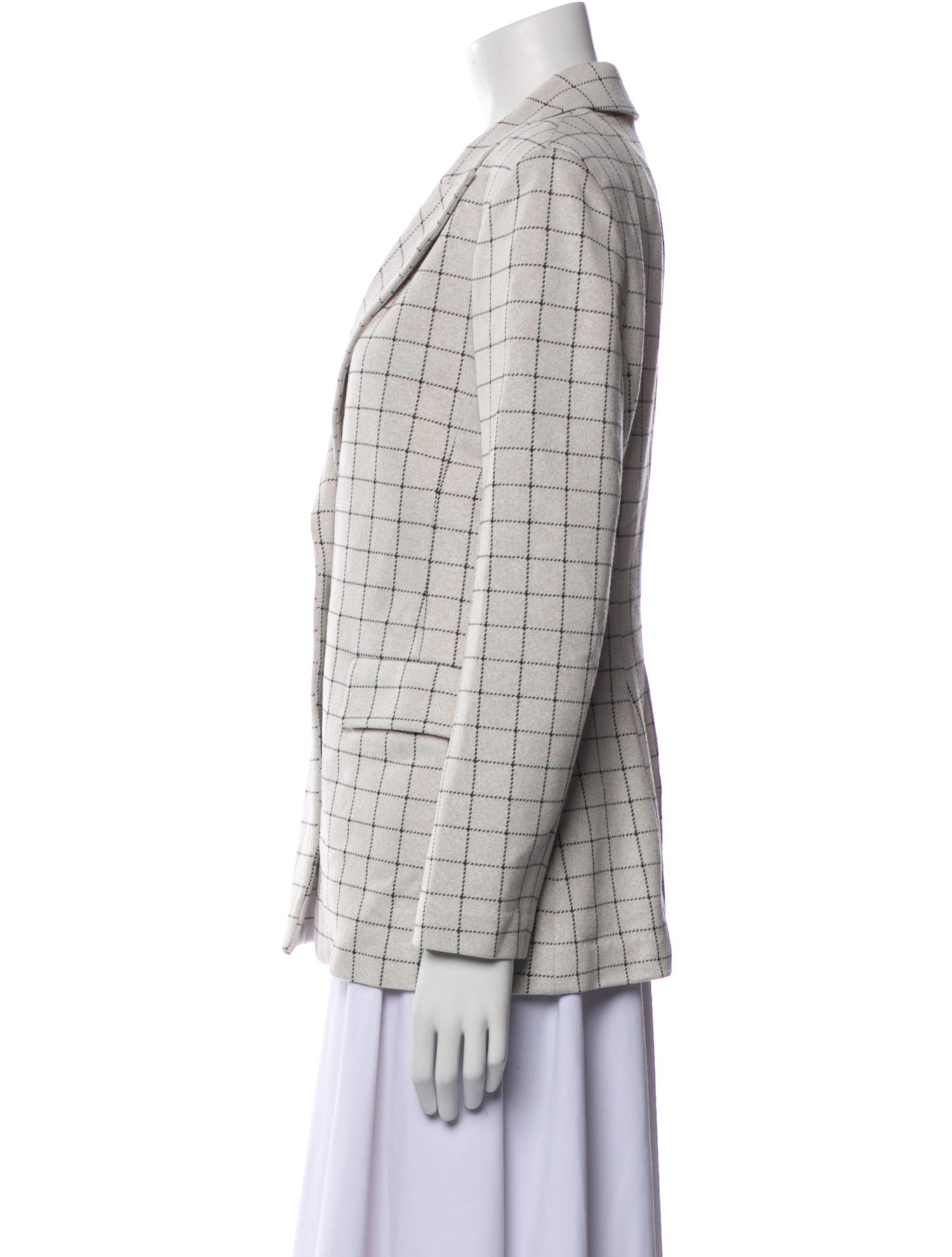 Rosetta Getty Plaid Print Blazer