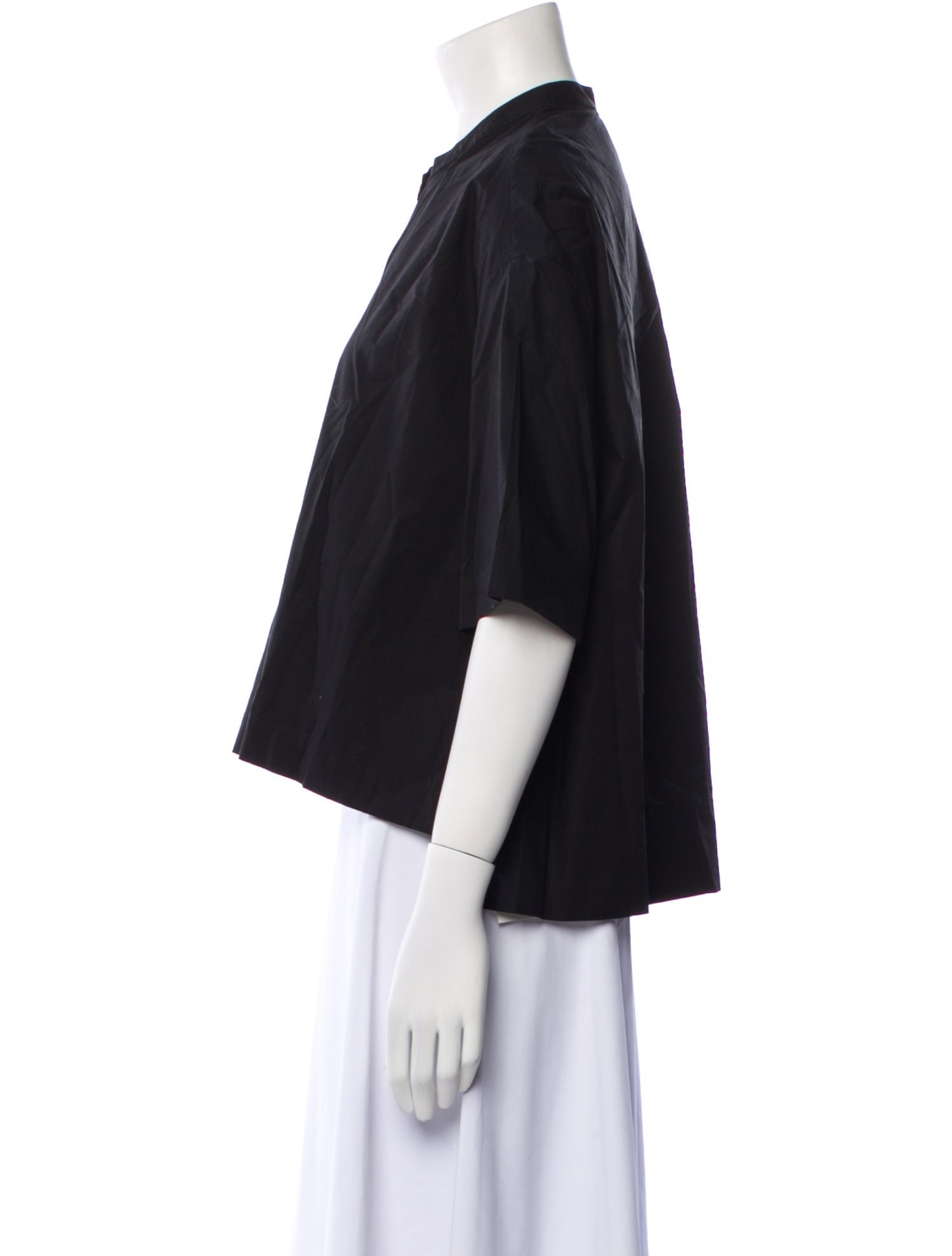 Rosetta Getty Crew Neck Short Sleeve Crop Top