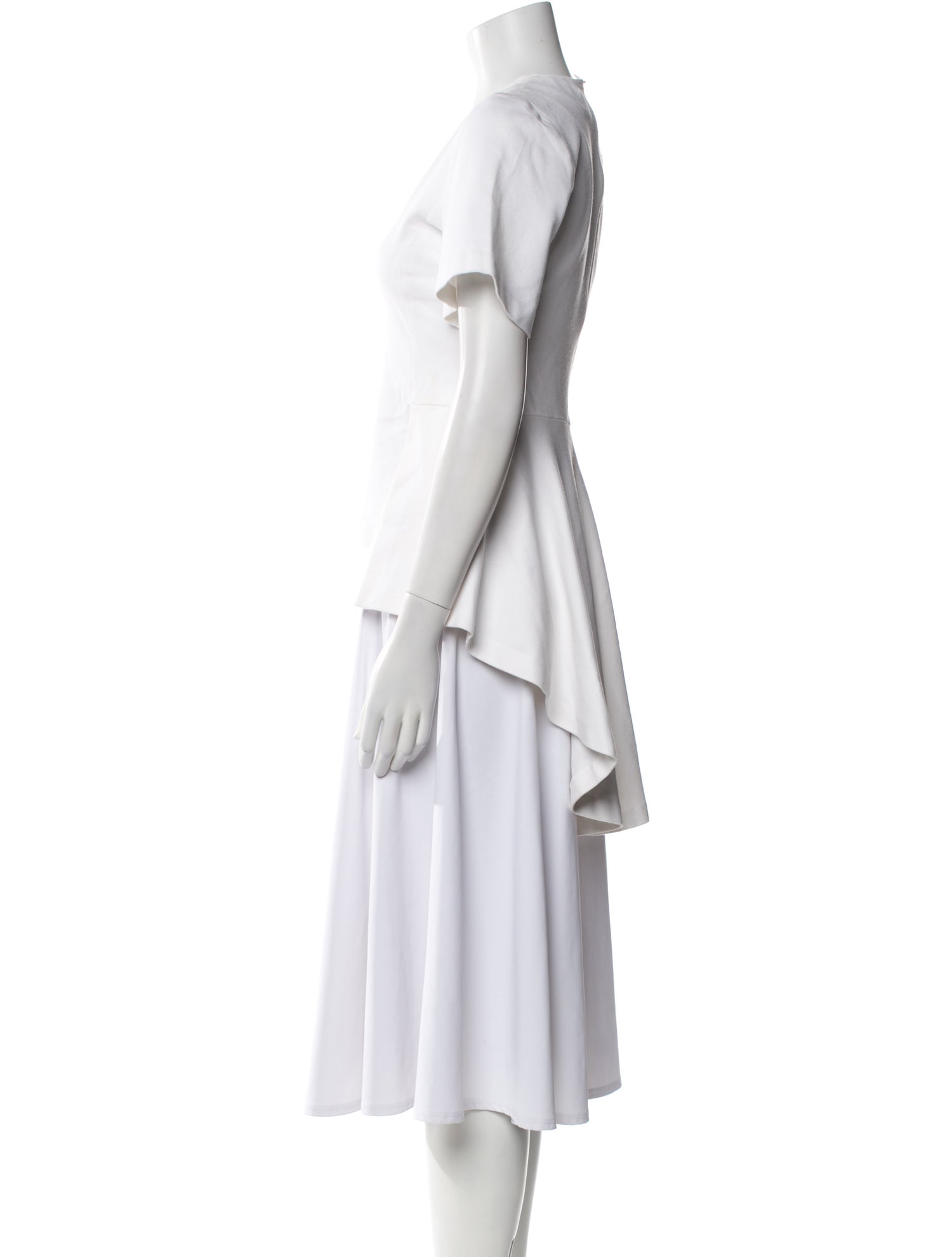 Rosetta Getty Virgin Wool Scoop Neck T-Shirt