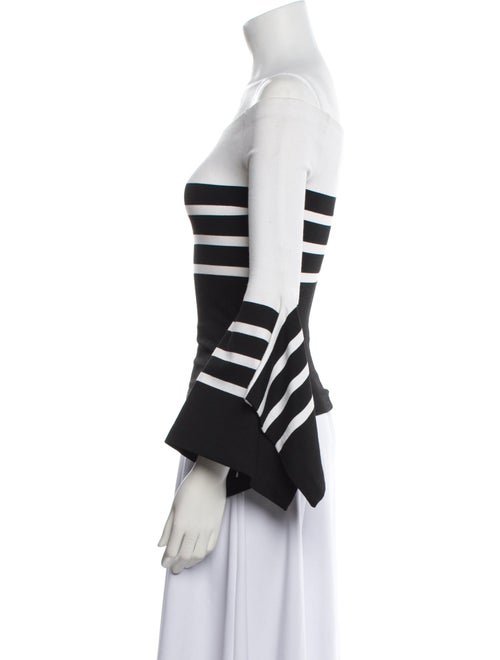 Rosetta Getty Striped Off-The-Shoulder Top