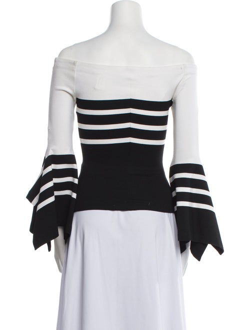 Rosetta Getty Striped Off-The-Shoulder Top