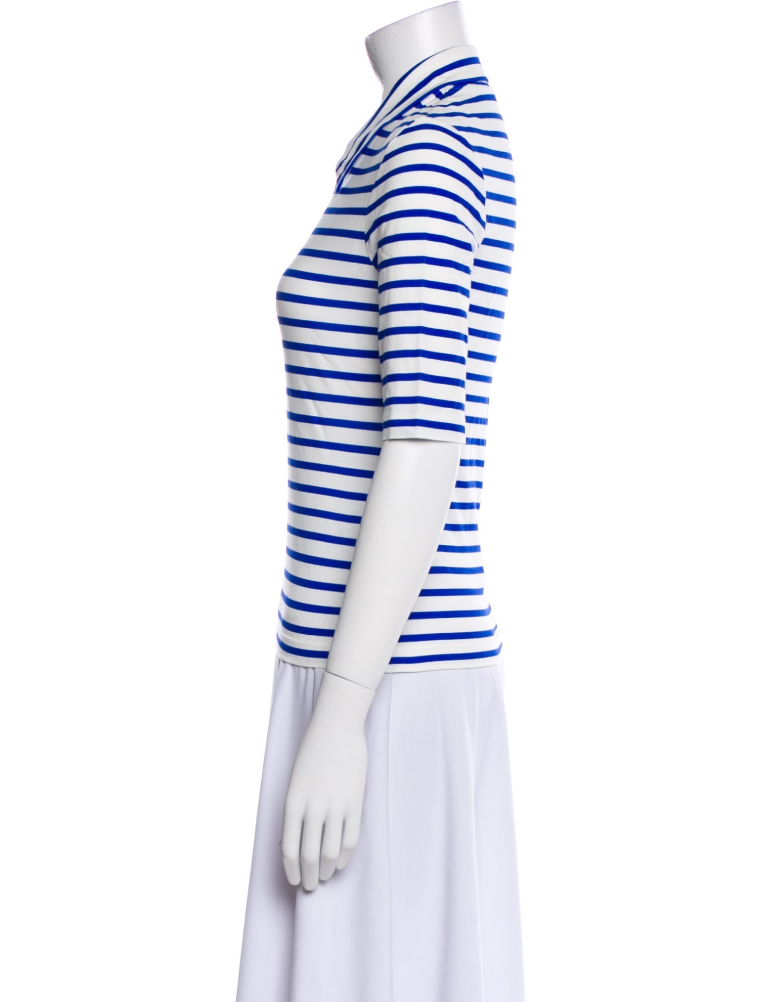 Rosetta Getty Striped Short Sleeve Polo