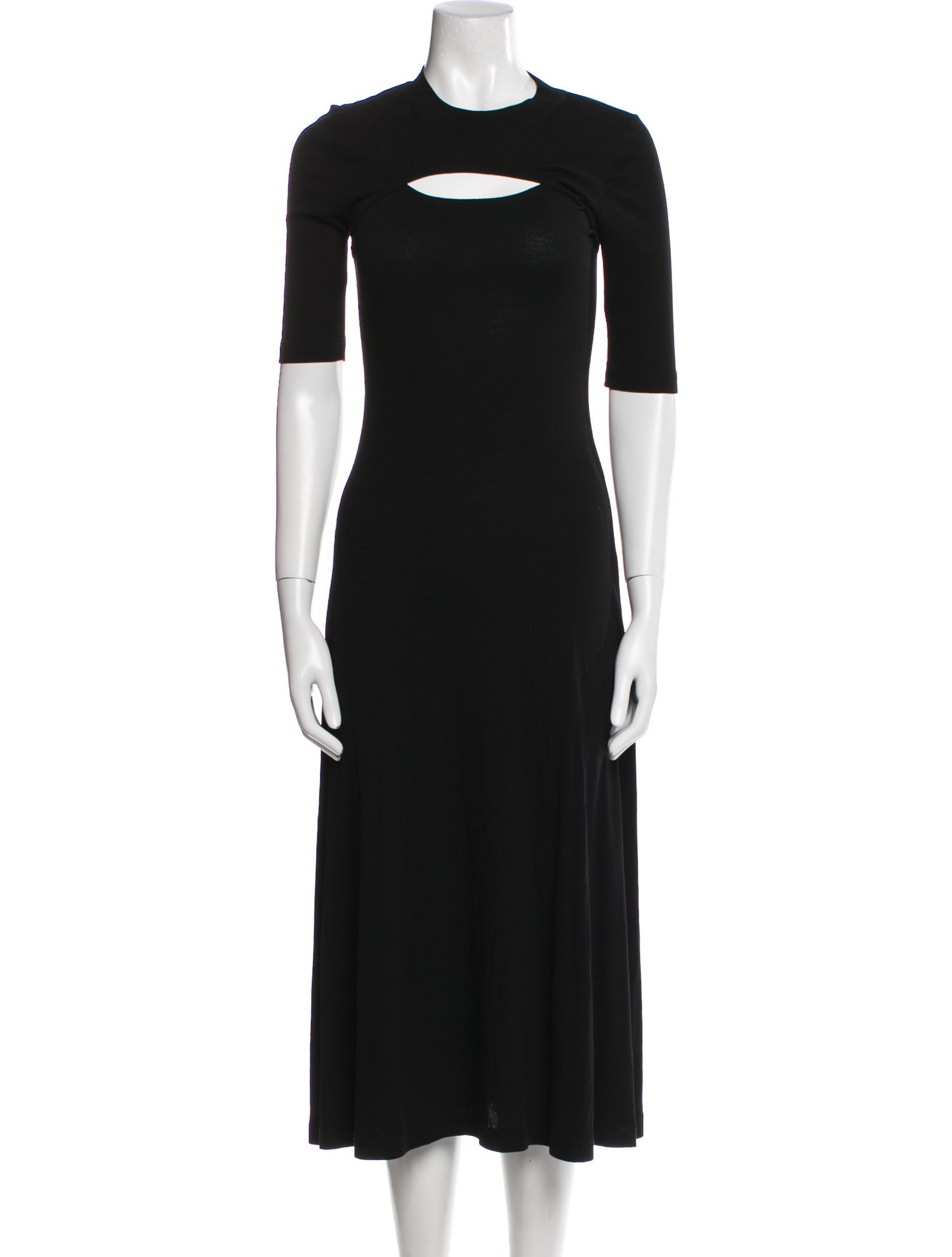 Rosetta Getty Crew Neck Long Dress