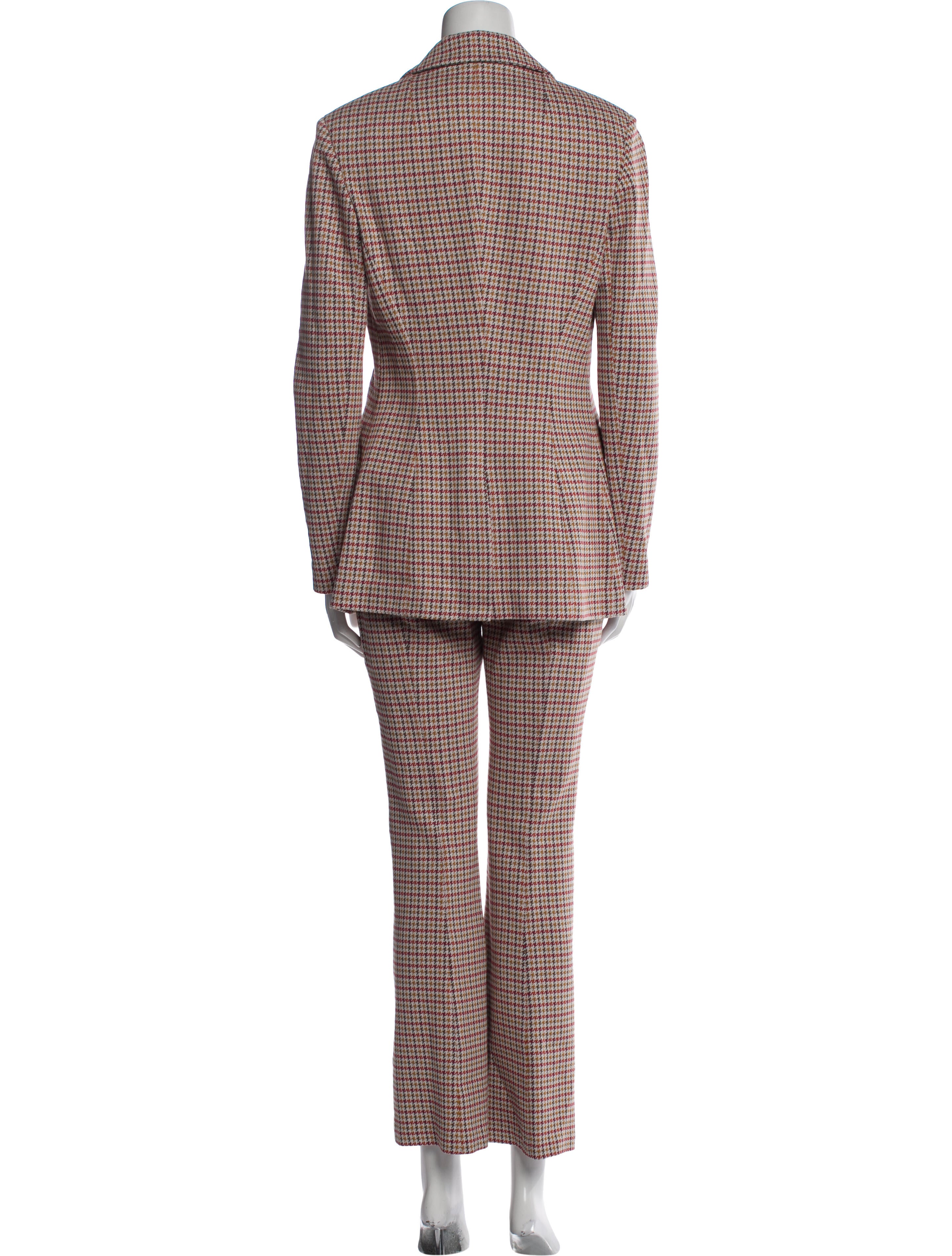 Rosetta Getty Houndstooth Print Pantsuit