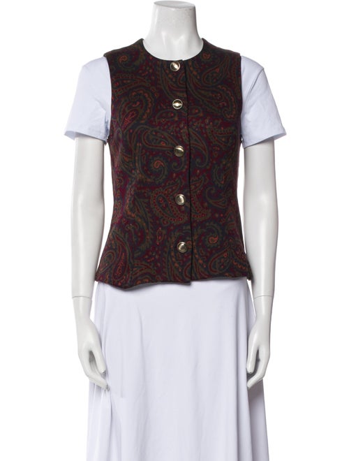 Rosetta Getty Paisley Print Vest