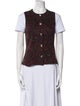 Rosetta Getty Paisley Print Vest