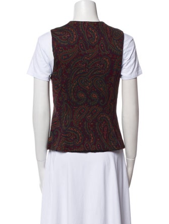 Rosetta Getty Paisley Print Vest