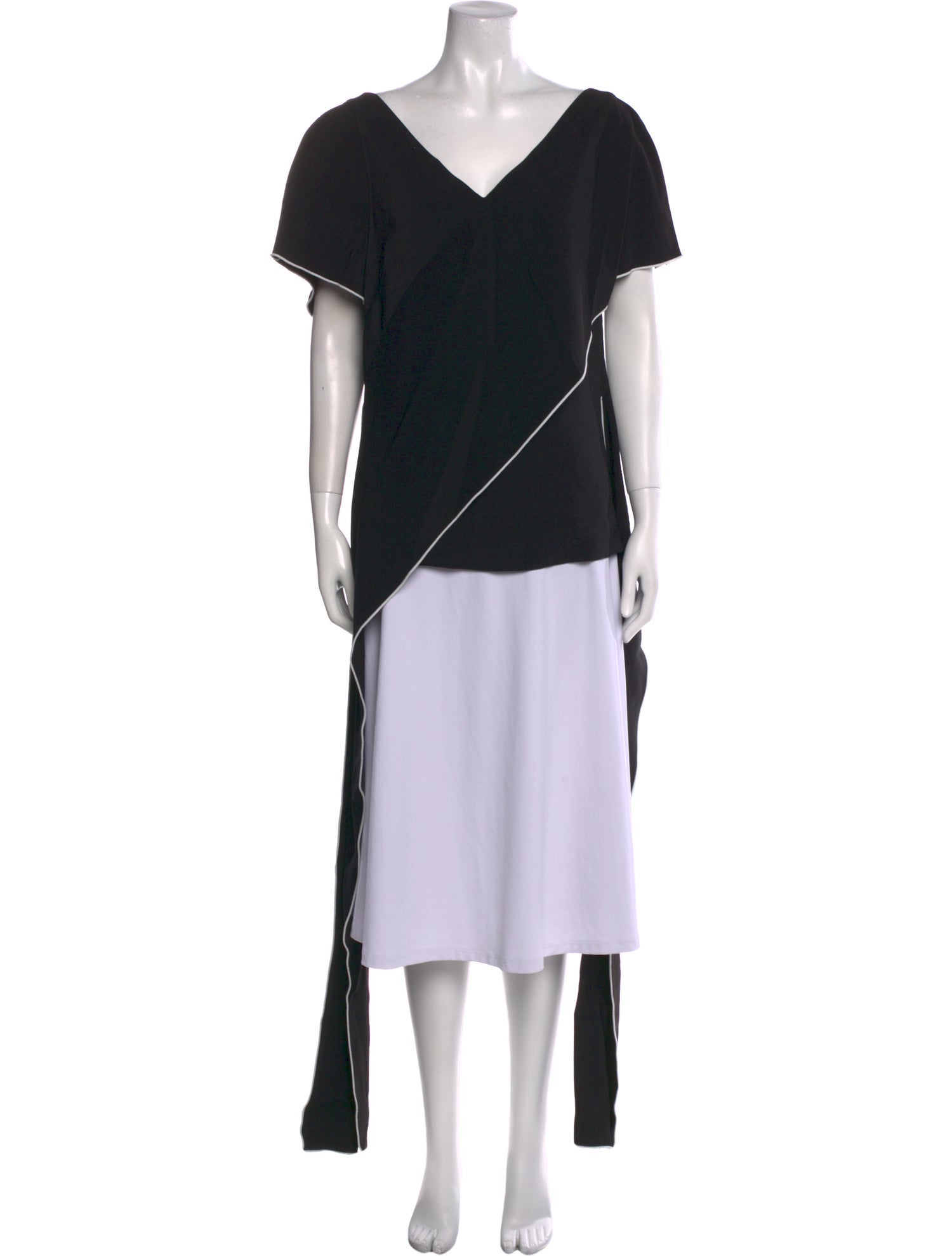Rosetta Getty V-Neck Short Sleeve Tunic