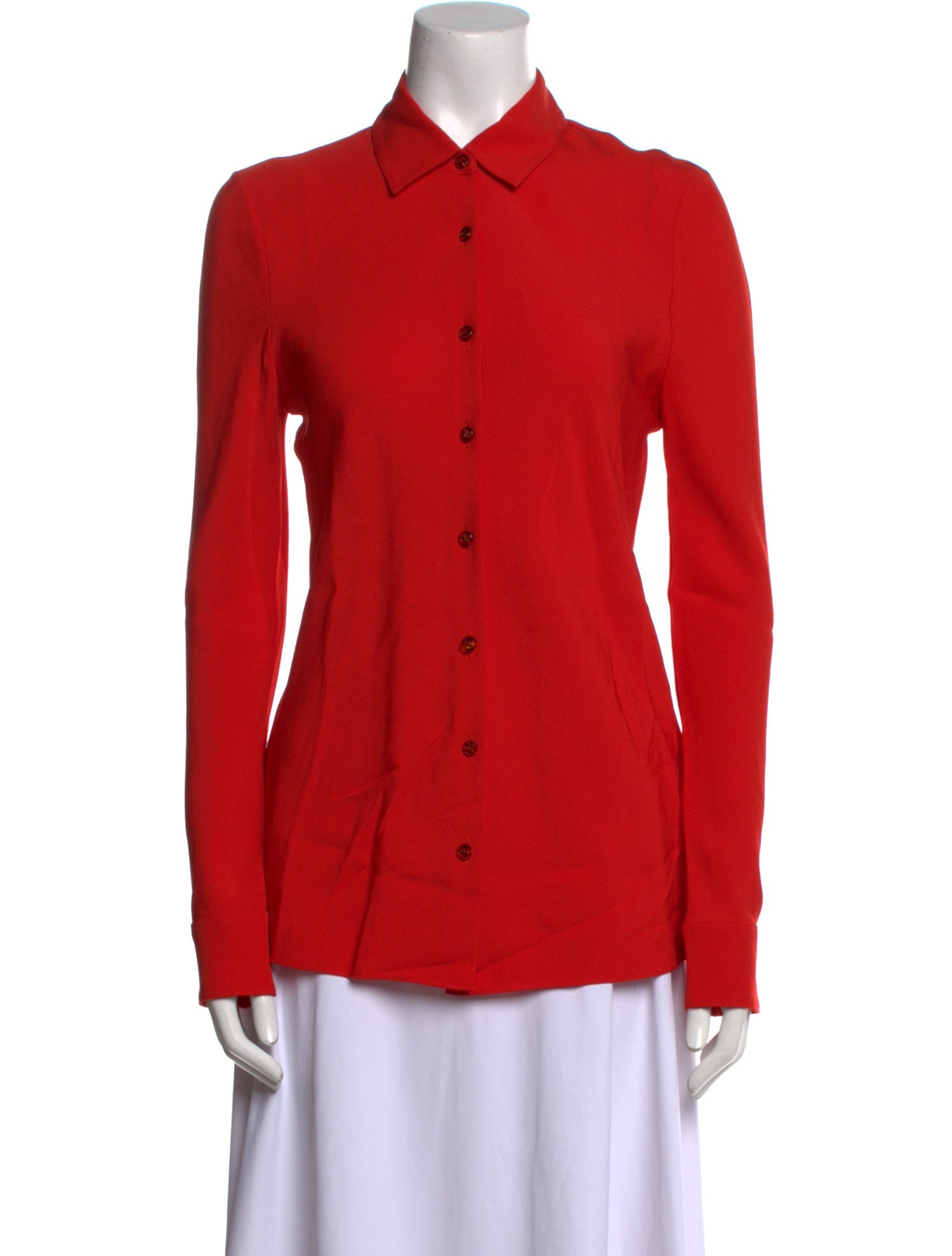 Rosetta Getty Long Sleeve Button-Up Top