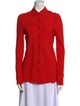 Rosetta Getty Long Sleeve Button-Up Top