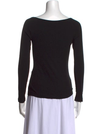 Rosetta Getty V-Neck Long Sleeve T-Shirt