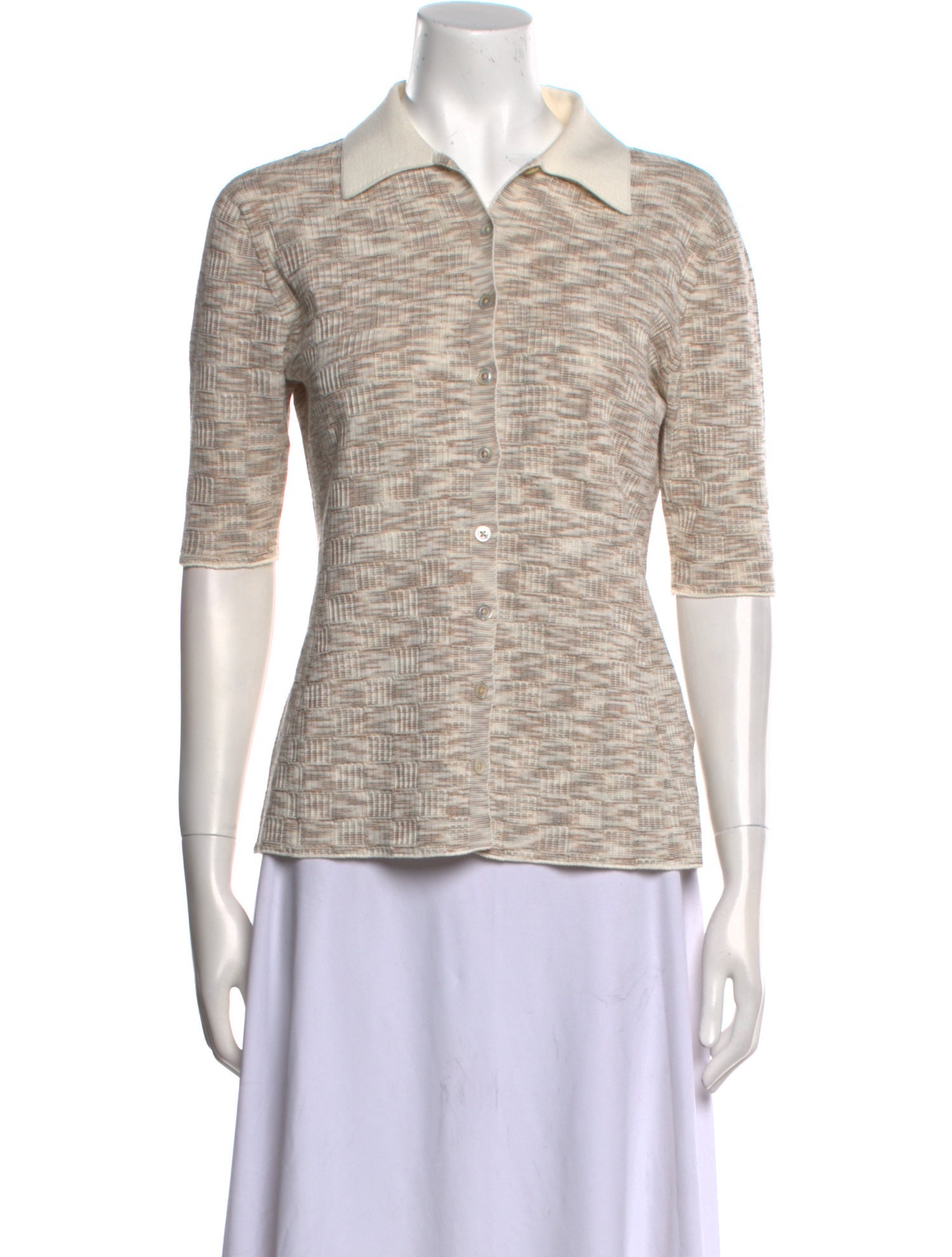 Rosetta Getty Three-Quarter Sleeve Polo