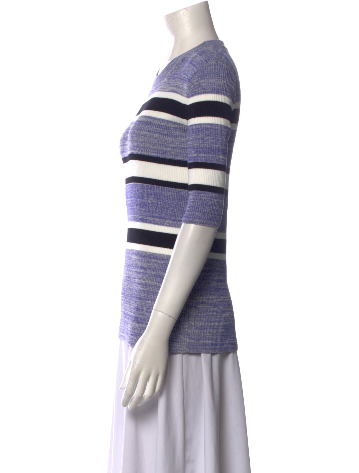 Rosetta Getty Striped Crew Neck T-Shirt