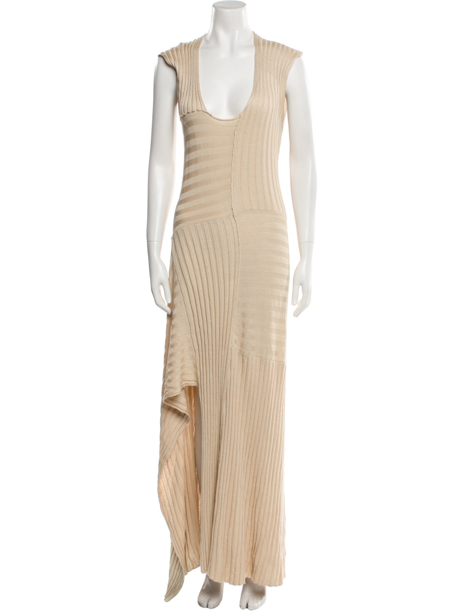 Rosetta Getty Scoop Neck Long Dress