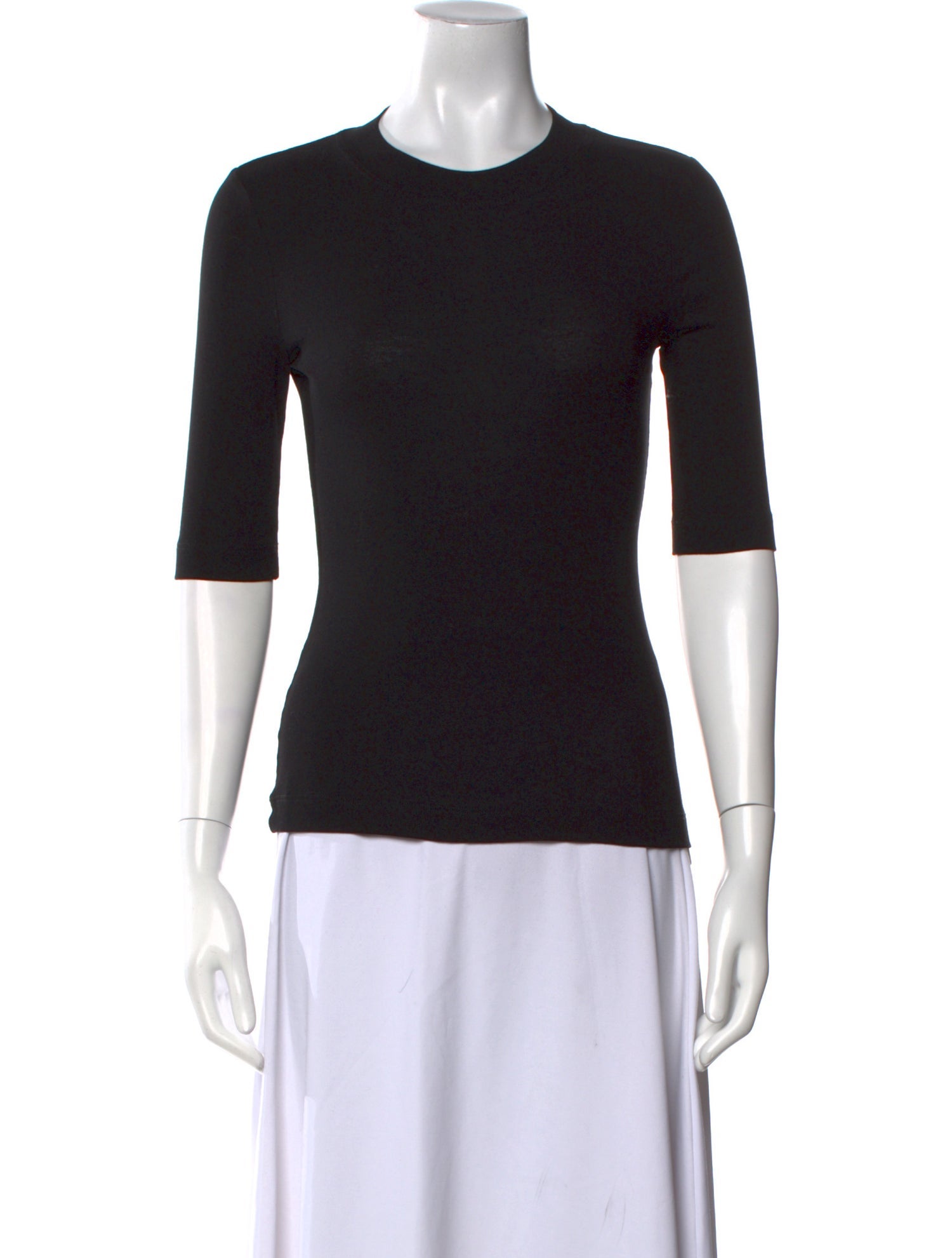 Rosetta Getty Crew Neck Three-Quarter Sleeve T-Shirt