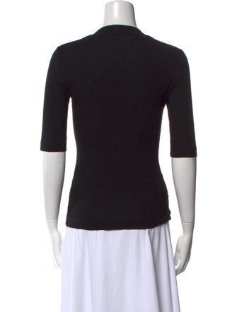 Rosetta Getty Crew Neck Three-Quarter Sleeve T-Shirt