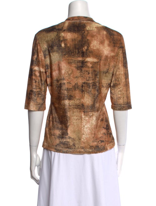 Rosetta Getty Printed Crew Neck Top