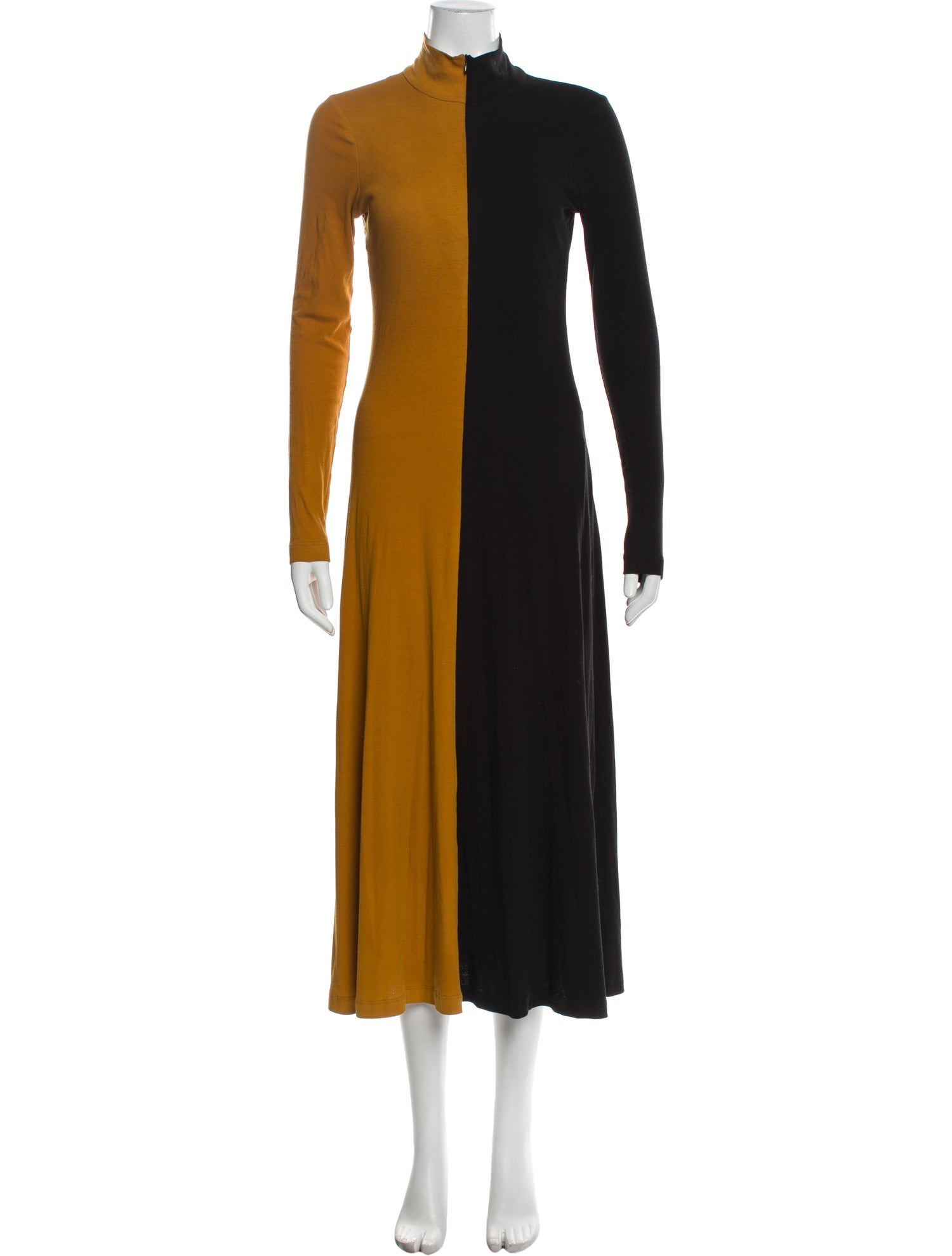 Rosetta Getty Mock Neck Long Dress