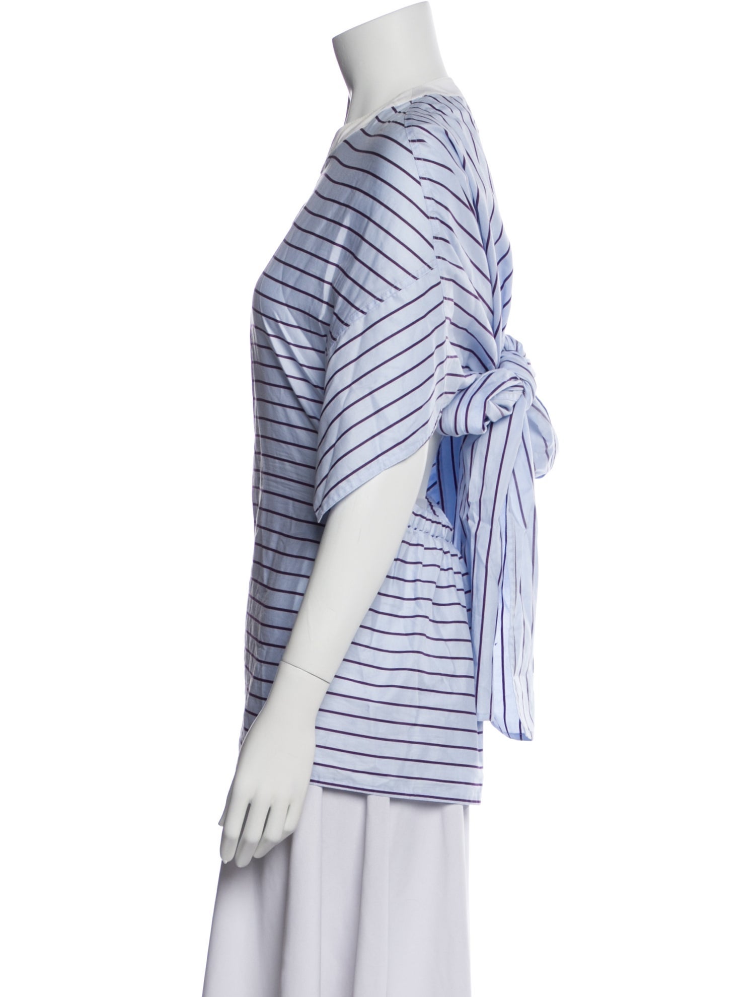 Rosetta Getty Striped Crew Neck T-Shirt