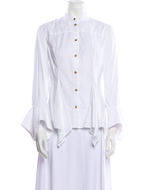 Rosetta Getty Long Sleeve Button-Up Top