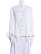 Rosetta Getty Long Sleeve Button-Up Top
