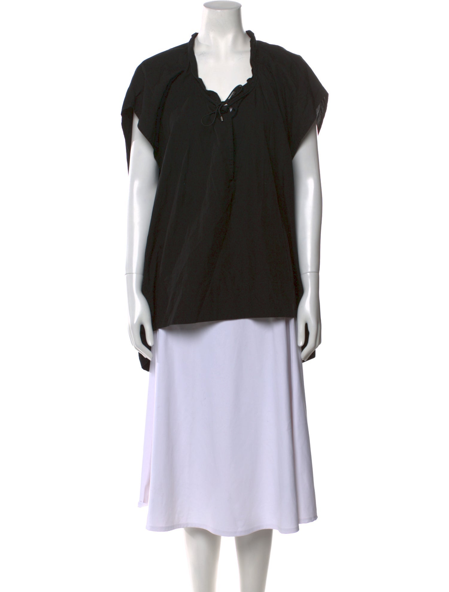 Rosetta Getty V-Neck Short Sleeve Tunic