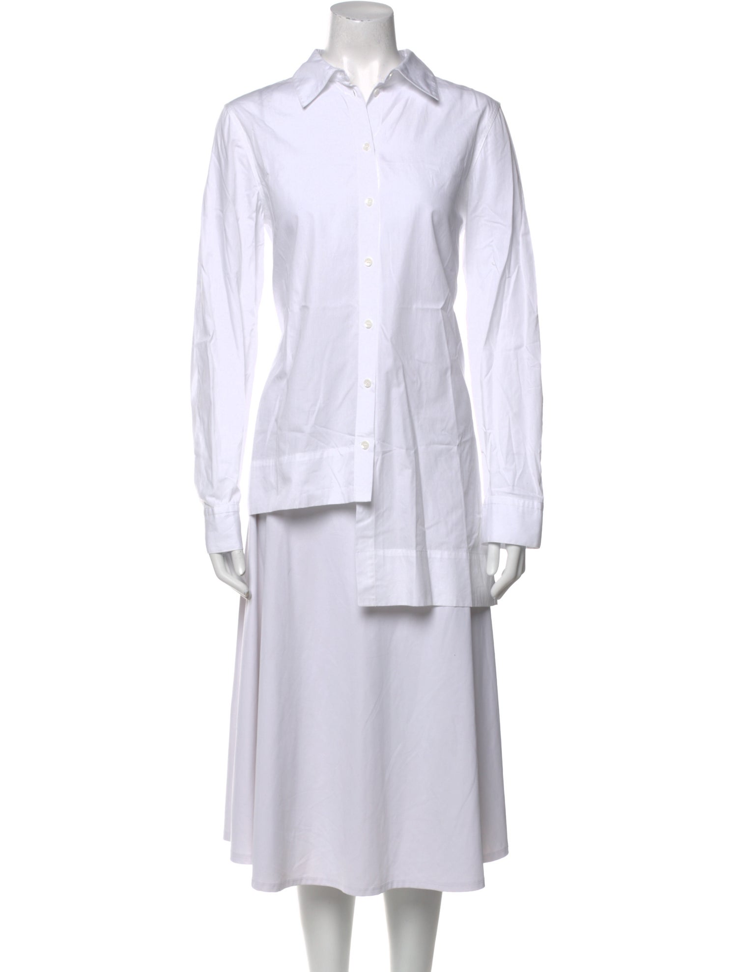 Rosetta Getty Long Sleeve Button-Up Top